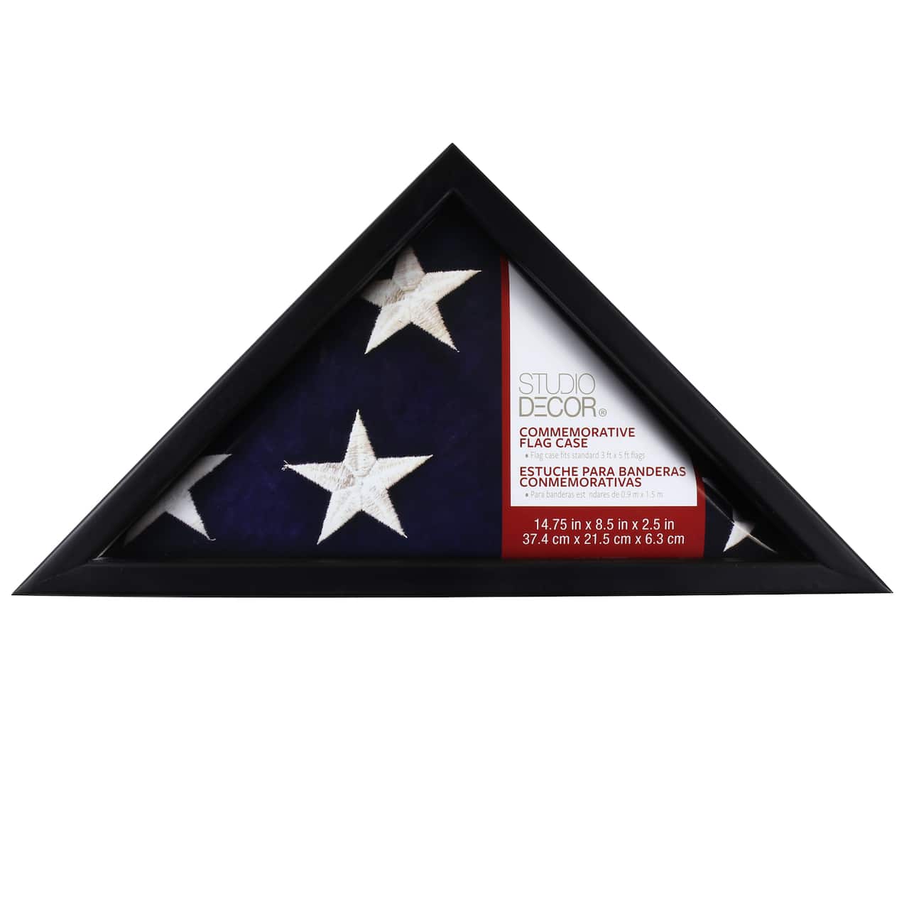 12 Pack: Black Commemorative Flag Case by Studio D&#xE9;cor&#xAE;